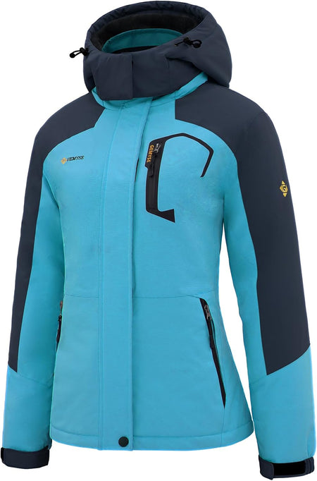 Women'S Mountain Waterproof Ski Snow Jacket Winter Windproof Rain Jacket