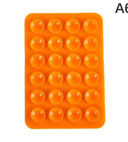 Double Side Silicone Suction Pad for Mobile Phone Fixture Suction Cup Backed Adhesive Silicone Rubber Sucker Pad for Fixed Pad