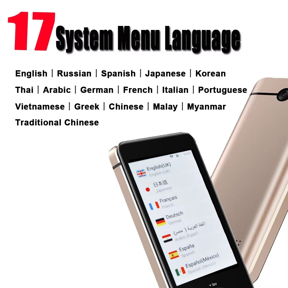 M9 Language Translator Device 107 National Languages Intelligent Translator Real-Time Voice, Recording, Text Translation Device