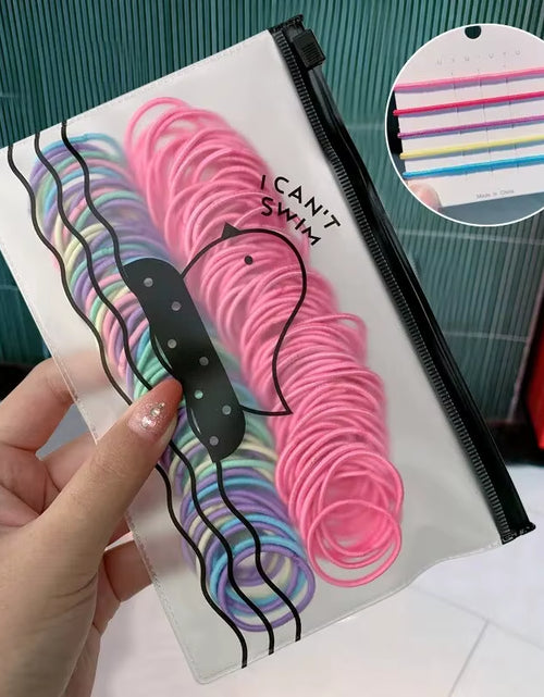 Load image into Gallery viewer, 100Pcs/Set Girls Elastic Hair Bands Girls Hair Accessories 2.5Cm Colorful Rubber Band Children Ponytail Holder Kids Hair Ties
