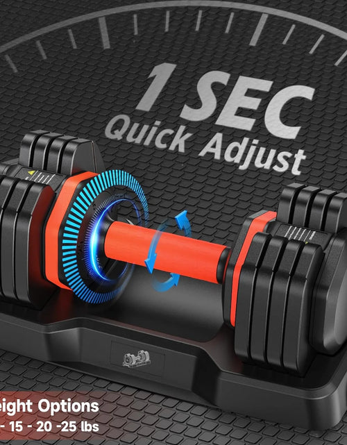 Load image into Gallery viewer, Adjustable Dumbbells Set 25LB a Pair Dumbbells Weights, 5 in 1 Free Weights 5/10/15/20/25Lb/50Lb Dumbbell with Anti-Slip Handle, Suitable for Home Gym Exercise Equipment
