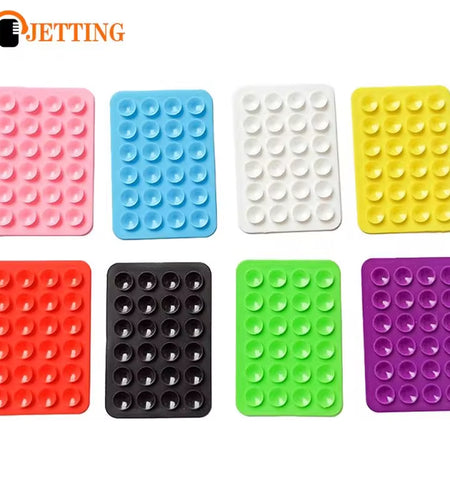 Double Side Silicone Suction Pad for Mobile Phone Fixture Suction Cup Backed Adhesive Silicone Rubber Sucker Pad for Fixed Pad