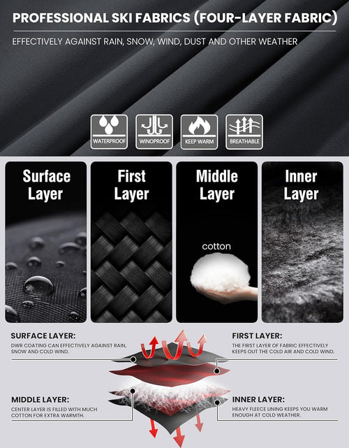 Load image into Gallery viewer, Men&#39;S Waterproof Ski Jacket Warm Winter Snow Coat Mountain Windbreaker Hooded Raincoat
