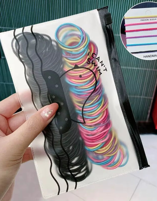 Load image into Gallery viewer, 100Pcs/Set Girls Elastic Hair Bands Girls Hair Accessories 2.5Cm Colorful Rubber Band Children Ponytail Holder Kids Hair Ties
