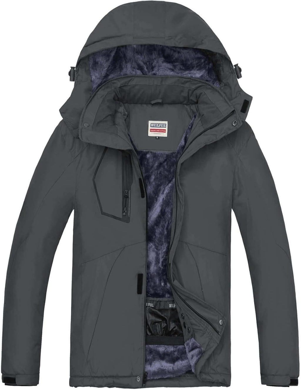 Men'S Waterproof Ski Jacket Warm Winter Snow Coat Mountain Windbreaker Hooded Raincoat