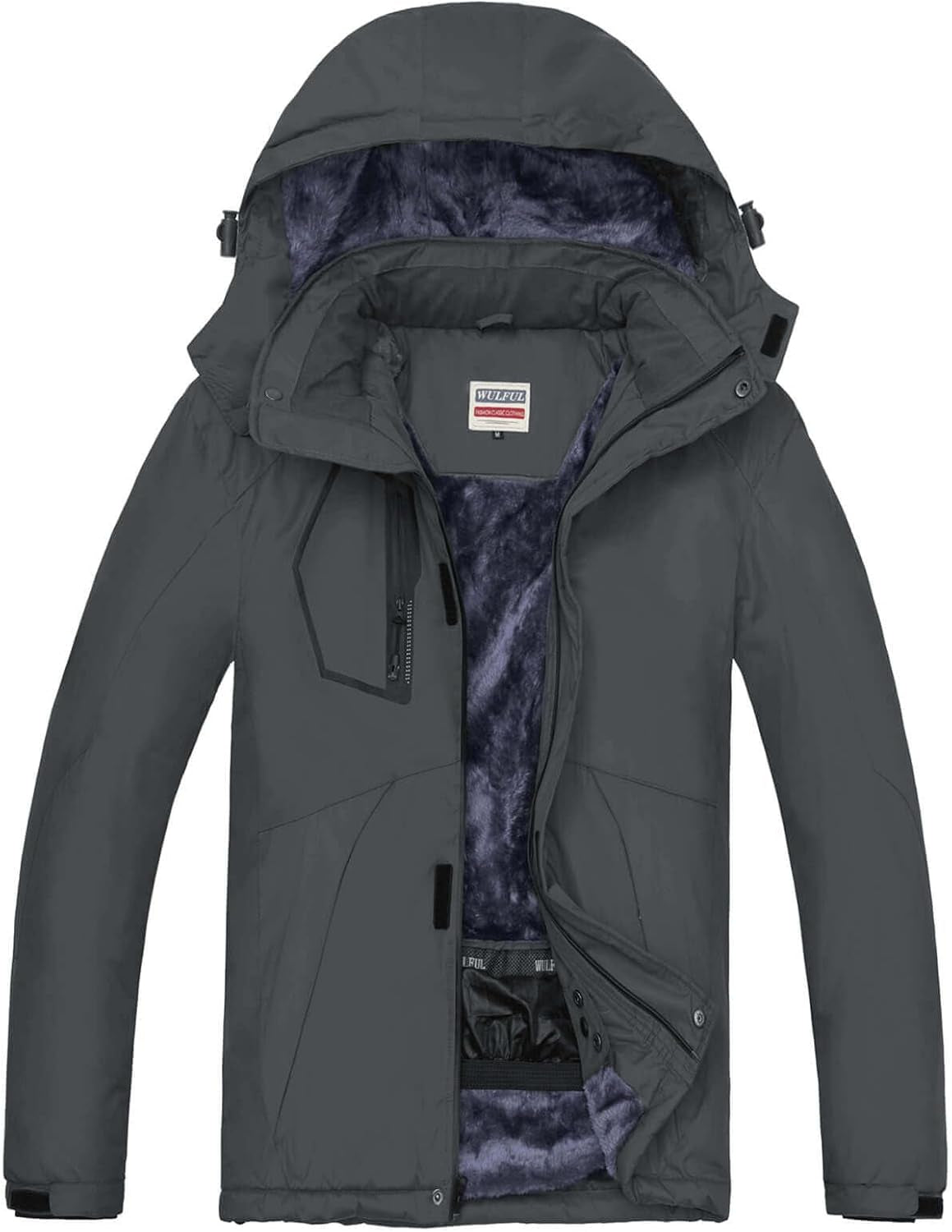 Men'S Waterproof Ski Jacket Warm Winter Snow Coat Mountain Windbreaker Hooded Raincoat