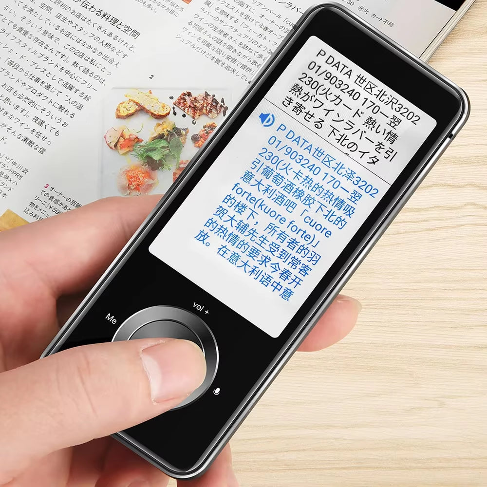 M9 Language Translator Device 107 National Languages Intelligent Translator Real-Time Voice, Recording, Text Translation Device