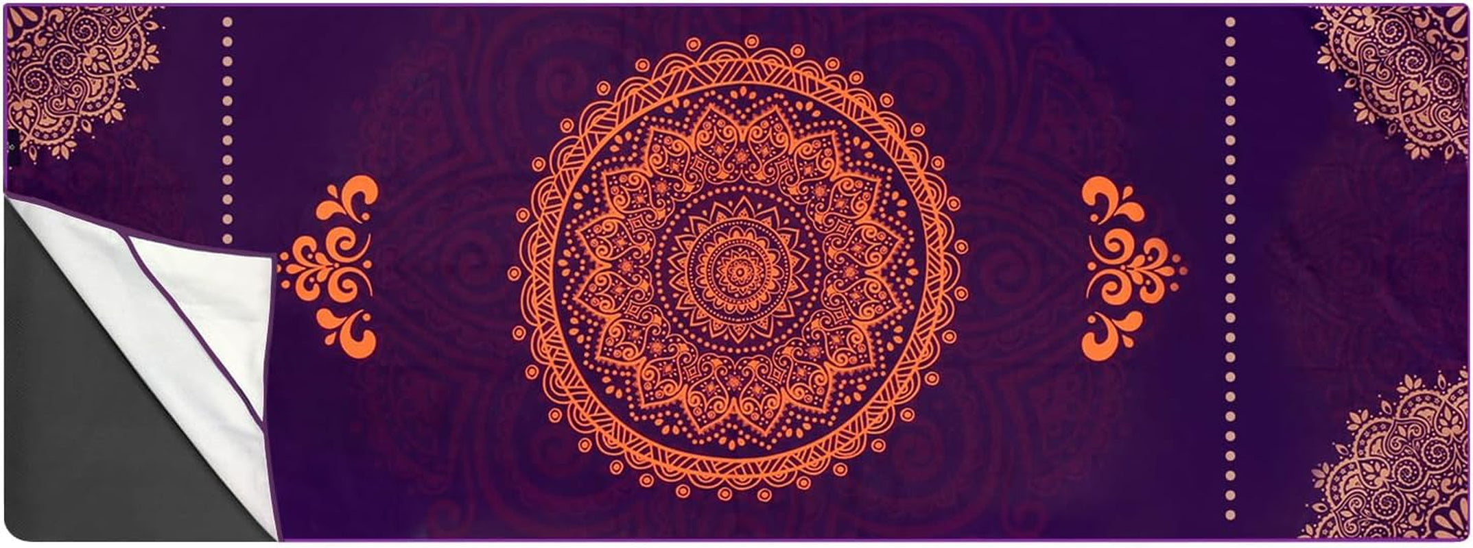 Non Slip Hot Yoga Towel, 100% Microfiber Non Slip Yoga Mat Towel for Hot Yoga, Pilates and Fitness, Exclusive Corner Pockets Design + Free Spray Bottle