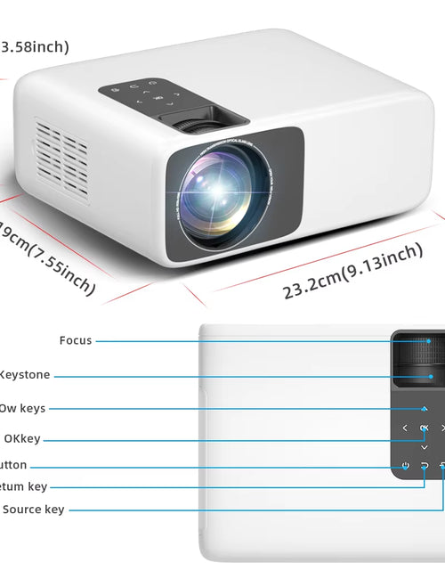 Load image into Gallery viewer, Projector Td93Pro Full HD Video 1080P Proyector Android Wifi Projector Home Media Player Video TD93 Pro Projetor
