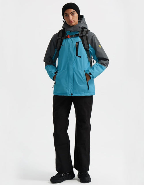 Load image into Gallery viewer, Women&#39;S Mountain Waterproof Ski Snow Jacket Winter Windproof Rain Jacket
