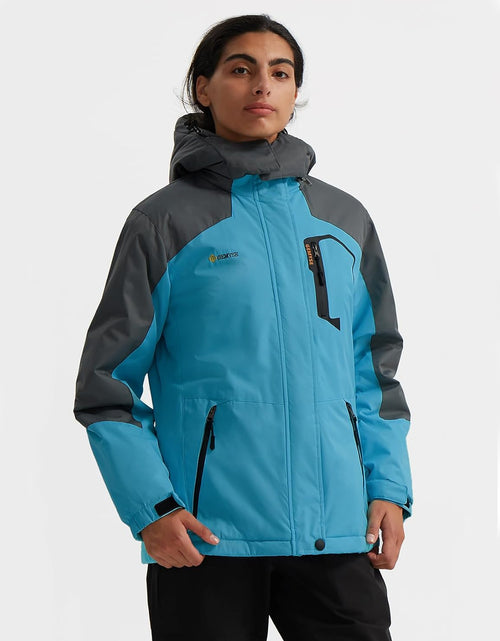 Load image into Gallery viewer, Women&#39;S Mountain Waterproof Ski Snow Jacket Winter Windproof Rain Jacket
