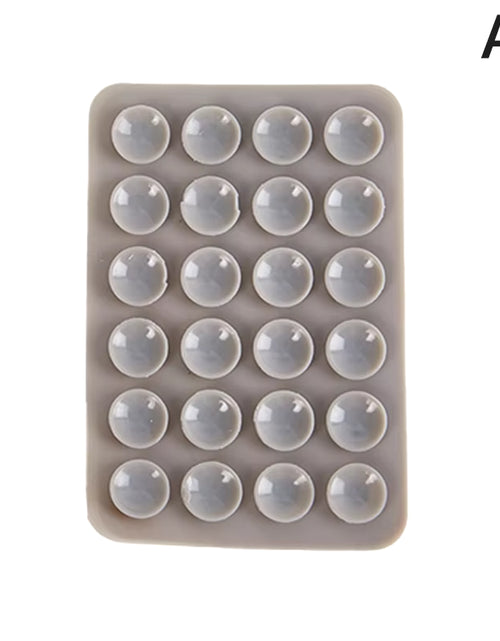 Load image into Gallery viewer, Double Side Silicone Suction Pad for Mobile Phone Fixture Suction Cup Backed Adhesive Silicone Rubber Sucker Pad for Fixed Pad
