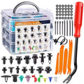 800Pcs-100Pcs Car Fastener Clip Kit Fender Rivet Plastic Clips Auto Body Push Retainer Pin Rivet Bumper Door Trim Panel Repair