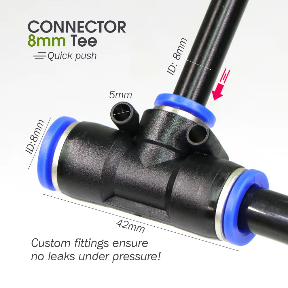 30M-5M DIY Free Bending Universal Sprayer Kit 8Mm Hose Patio Misting Cooling System for Garden Plant Fogging Watering Irrigation