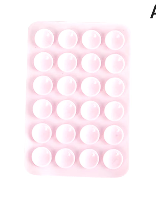 Load image into Gallery viewer, Double Side Silicone Suction Pad for Mobile Phone Fixture Suction Cup Backed Adhesive Silicone Rubber Sucker Pad for Fixed Pad
