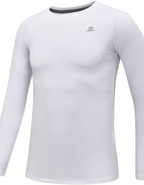 Load image into Gallery viewer, Youth Boys Compression Thermal Shirt Long Sleeve Fleece Baselayer Soccer Baseball Undershirt
