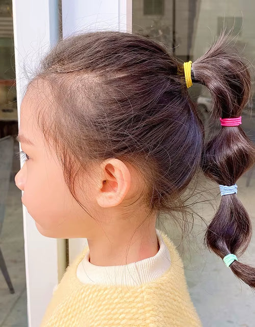 Load image into Gallery viewer, 100Pcs/Set Girls Elastic Hair Bands Girls Hair Accessories 2.5Cm Colorful Rubber Band Children Ponytail Holder Kids Hair Ties
