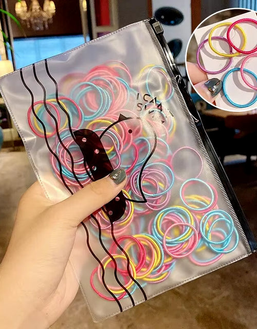 Load image into Gallery viewer, 100Pcs/Set Girls Elastic Hair Bands Girls Hair Accessories 2.5Cm Colorful Rubber Band Children Ponytail Holder Kids Hair Ties

