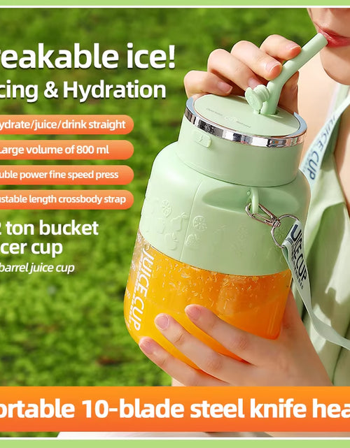 Load image into Gallery viewer, PowerJuice 800ml Electric Sports Cup – USB Rechargeable Juicer for Smoothies, Shakes, &amp; More
