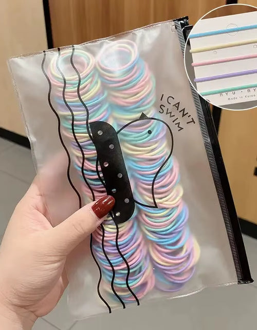 Load image into Gallery viewer, 100Pcs/Set Girls Elastic Hair Bands Girls Hair Accessories 2.5Cm Colorful Rubber Band Children Ponytail Holder Kids Hair Ties
