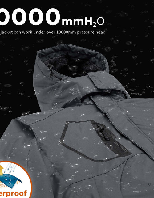 Load image into Gallery viewer, Men&#39;S Waterproof Ski Jacket Warm Winter Snow Coat Mountain Windbreaker Hooded Raincoat
