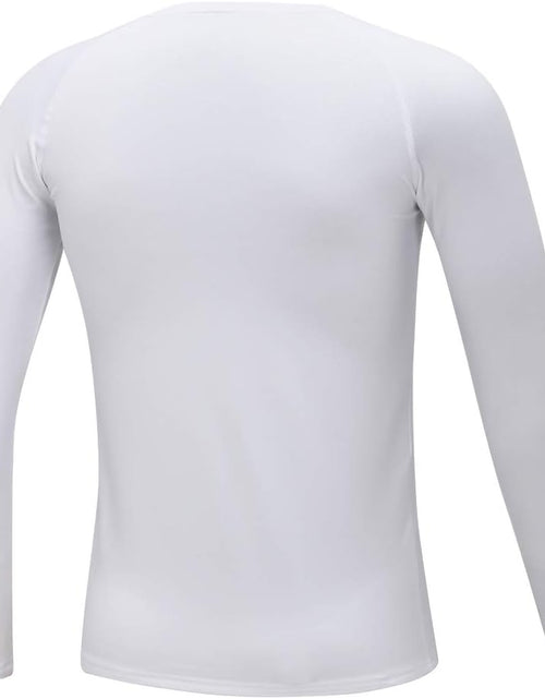 Load image into Gallery viewer, Youth Boys Compression Thermal Shirt Long Sleeve Fleece Baselayer Soccer Baseball Undershirt
