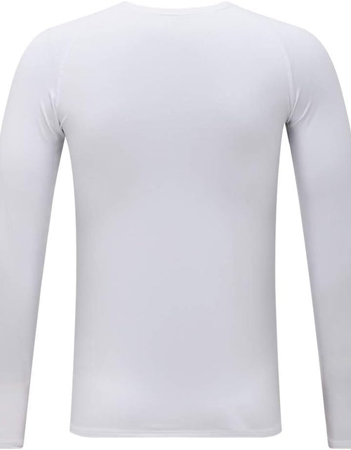 Load image into Gallery viewer, Youth Boys Compression Thermal Shirt Long Sleeve Fleece Baselayer Soccer Baseball Undershirt
