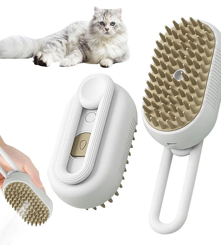 3-In-1 Dog Hair Brush Cat Hair Brush Electric Pet Cleaning Brush Steam Spray Brush Massage Hair Removal Comb anti Flying Brush