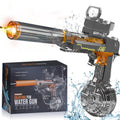 Electric Water Blaster with LED Lights, Water Shooter Powerful Squirt Water Pistol for Kids/Aldults, Long Range Shoot Reach 26-35Ft, High Powered IP67 Waterproof for Summer, Outdoor,Party,Birthday Gift, Swimming Pools Toy