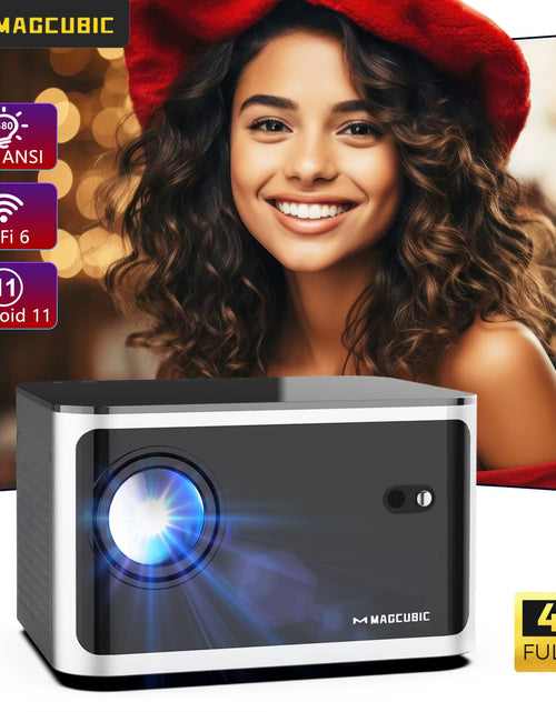 Load image into Gallery viewer, 580ANSI Auto Focus Projector Android 11 4K 1080P Wifi6 Voice Control Allwinner H713 BT5.0 Home Cinema HY350 Pro
