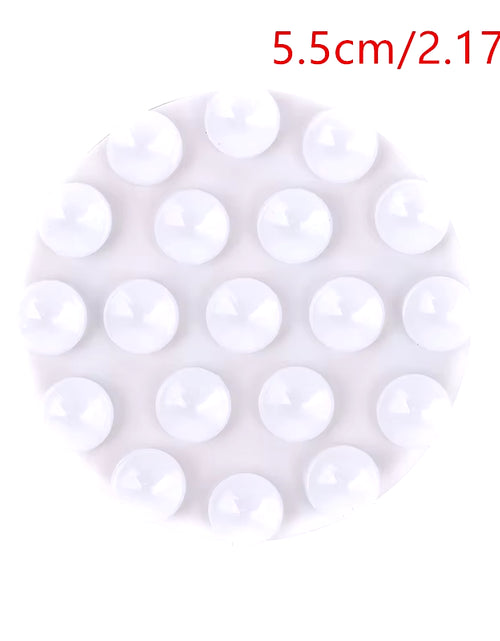 Load image into Gallery viewer, Double Side Silicone Suction Pad for Mobile Phone Fixture Suction Cup Backed Adhesive Silicone Rubber Sucker Pad for Fixed Pad
